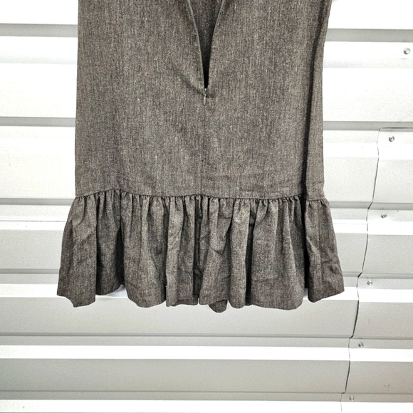 Trina Turk Wool Blend Ruffle Midi Shift Dress - Picture 9 of 10